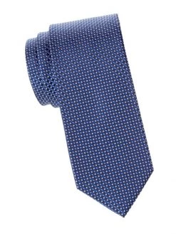 Eton Micro-Dot Silk Tie For Men