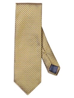 Eton Geometric Silk Tie For Men