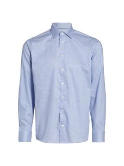Eton Slim-Fit Micro-Print Shirt For Men