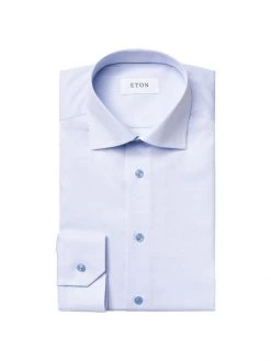 Eton Contemporary Fit Twill Shirt For Men