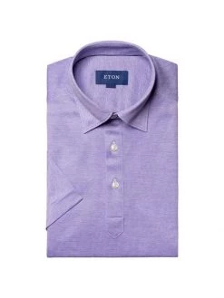 Eton Contemporary Fit Piqué Polo Shirt For Men