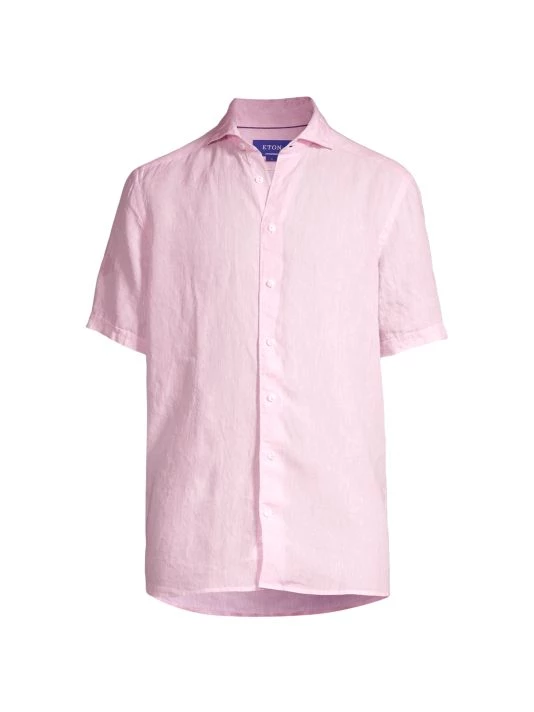 Eton Contemporary Fit Linen Shirt For Men