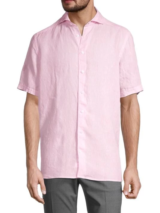 Eton Contemporary Fit Linen Shirt For Men - Image 3