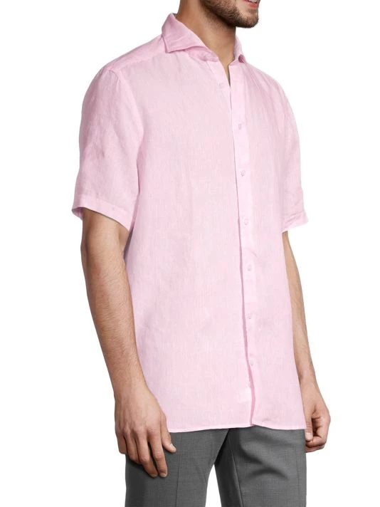 Eton Contemporary Fit Linen Shirt For Men - Image 4