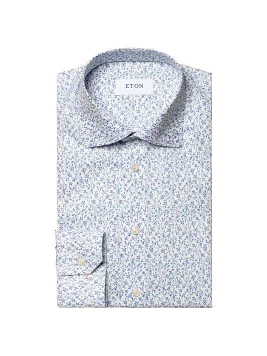 Eton Slim-Fit Floral Dress Shirt For Men