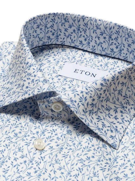 Eton Slim-Fit Floral Dress Shirt For Men - Image 6