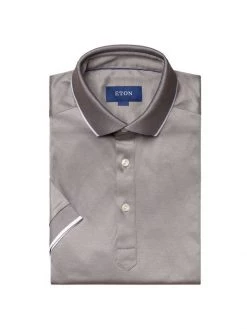 Eton Contemporary-Fit Contrast Trim Polo For Men