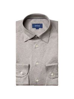 Eton Contemporary-Fit Jersey Dress Shirt For Men