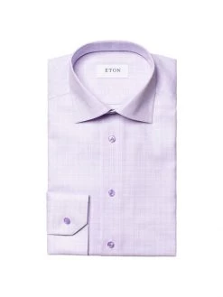 Eton Slim-Fit Check Dress Shirt For Men
