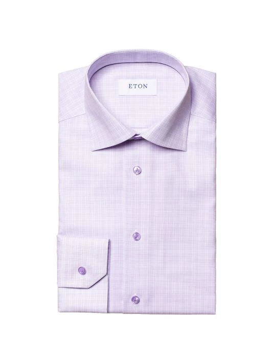 Eton Slim-Fit Check Dress Shirt For Men