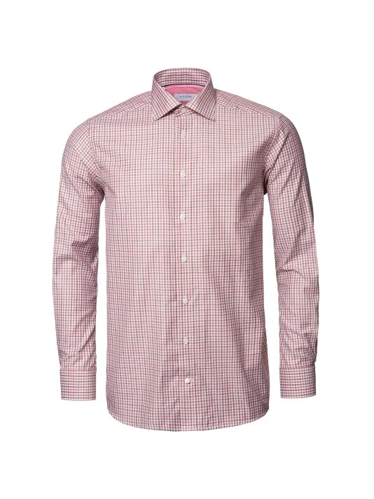 Eton Contemporary-Fit Mini-Check Dress Shirt For Men - Image 2