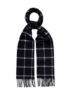 Eton Plaid Wool Scarf For Men
