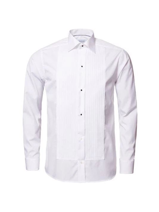Eton Pleated-Bib Slim-Fit Long-Sleeve Dress Shirt For Men - Image 7