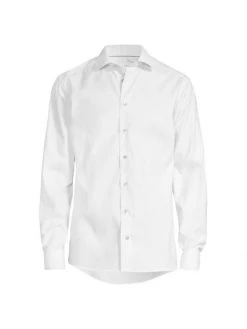 Eton Slim-Fit Micro Check Long-Sleeve Shirt For Men