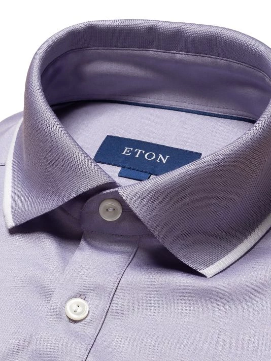 Eton Contempory-Fit Cotton Polo Shirt For Men - Image 2