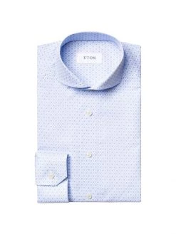 Eton Contemporary-Fit Mosaic Print Dress Shirt For Men