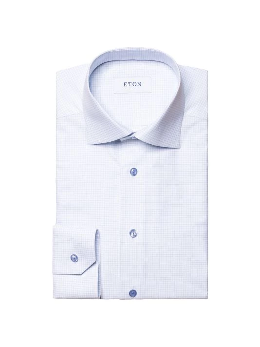 Eton Slim-Fit Check Dobby Shirt For Men - Image 2