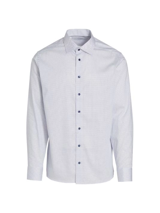 Eton Slim Fit Polka Dot Print Shirt For Men