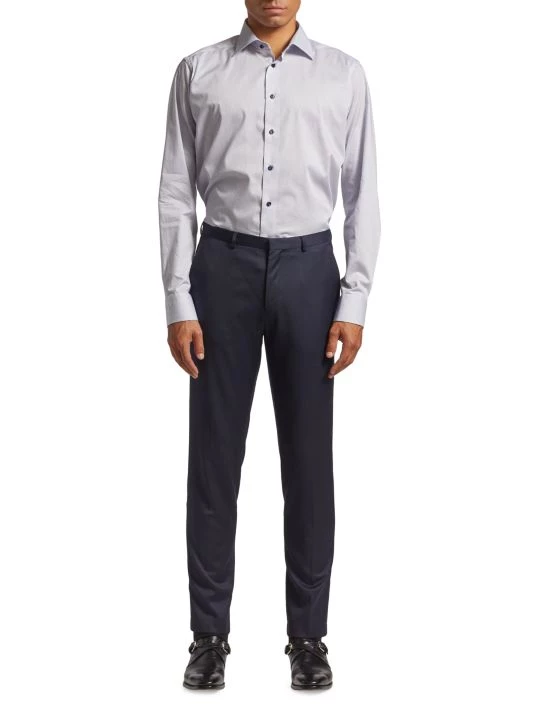 Eton Slim Fit Polka Dot Print Shirt For Men - Image 2