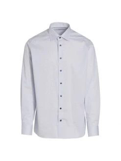 Eton Contemporary-Fit Polka Dot Shirt For Men