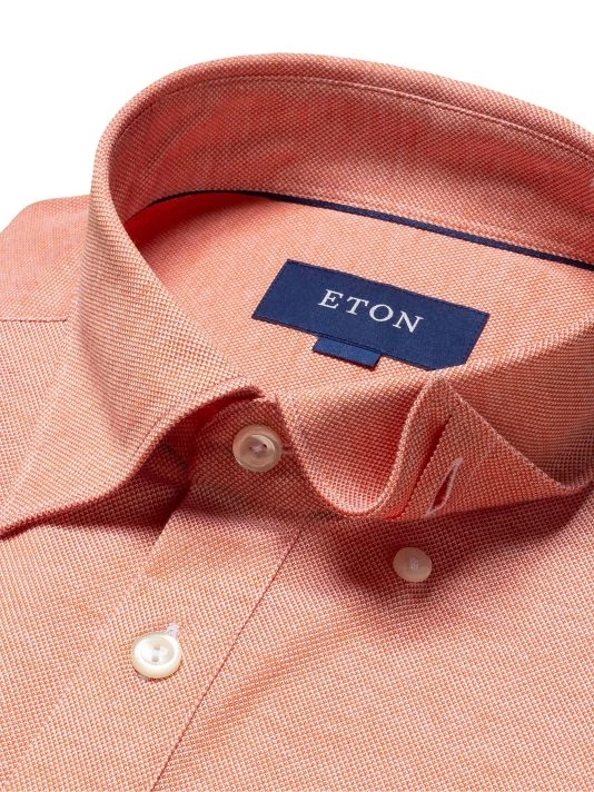 Eton Piqué Contemporary-Fit Polo Shirt For Men - Image 3
