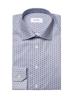 Eton Contemporary-Fit Geometric Print Shirt For Men