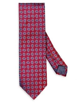 Eton Paisley Silk Tie For Men