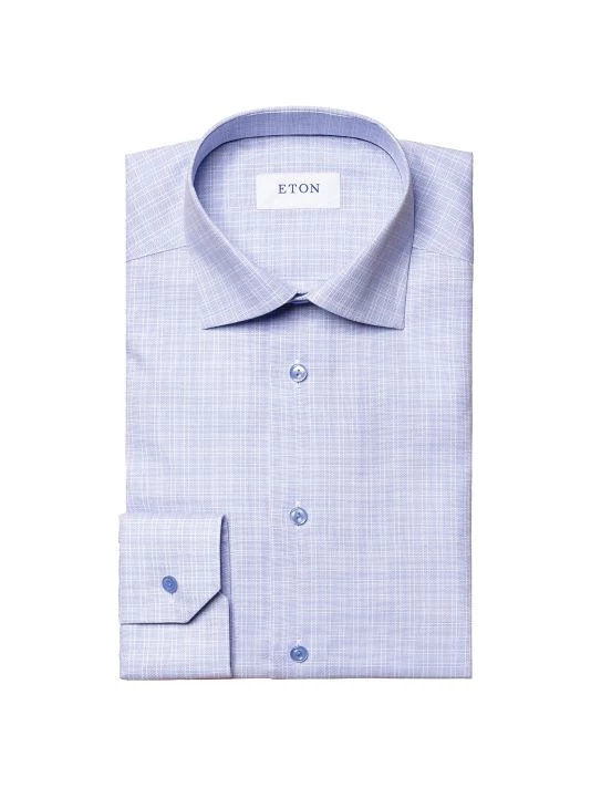 Eton Contemporary-Fit Check Dress Shirt For Men