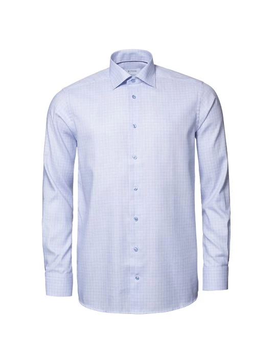 Eton Contemporary-Fit Check Dress Shirt For Men - Image 2