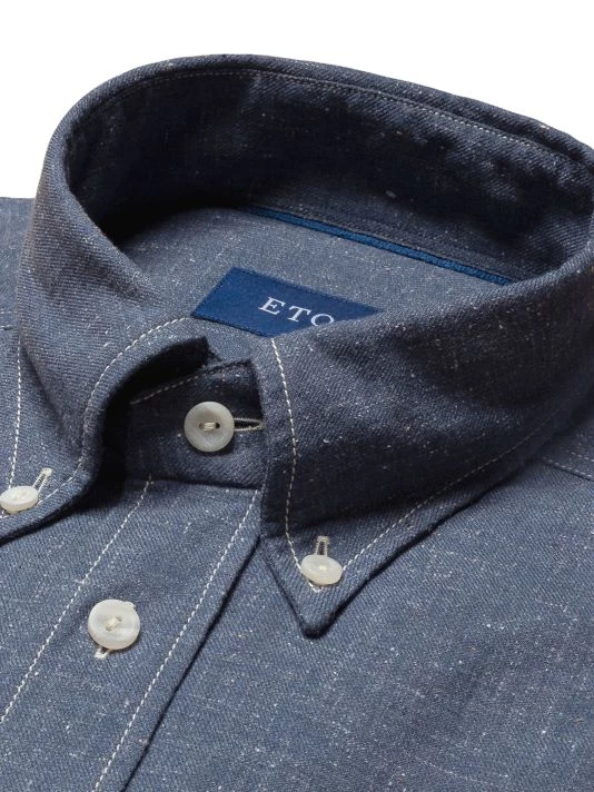 Eton Slim-Fit Button-Down Cotton Shirt For Men - Image 6