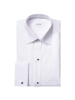 Eton Classic-Fit Piqué Formal Shirt For Men