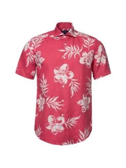 Eton Slim-Fit Hibiscus Print Resort Shirt For Men