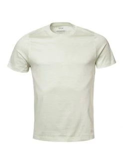 Eton Cotton-Linen Crewneck T-Shirt For Men