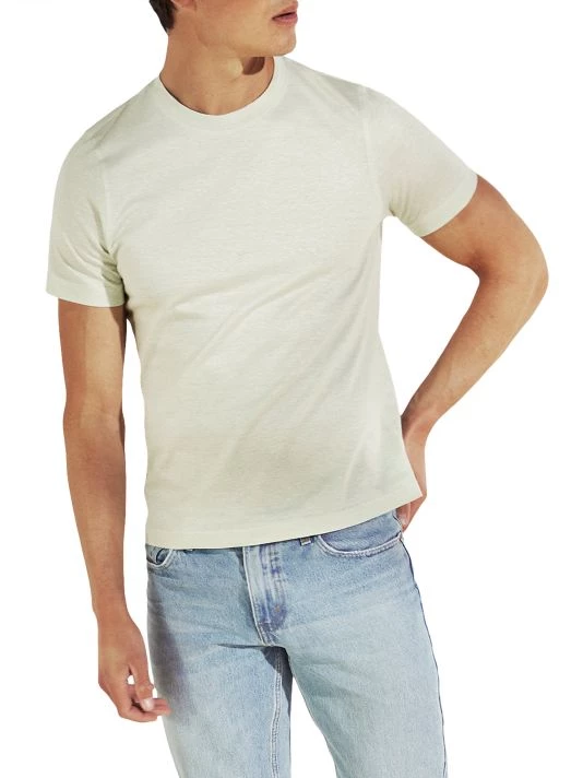 Eton Cotton-Linen Crewneck T-Shirt For Men - Image 3