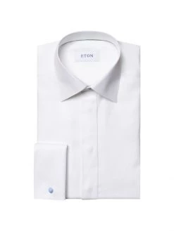 Eton Contemporary-Fit Jacquard Tuxedo Shirt For Men