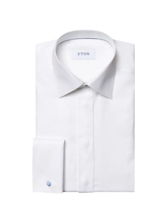 Eton Contemporary-Fit Jacquard Tuxedo Shirt For Men