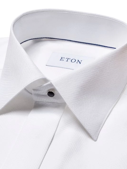 Eton Contemporary-Fit Jacquard Tuxedo Shirt For Men - Image 2