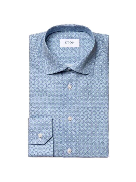 Eton Contemporary-Fit Medallion Dress Shirt For Men