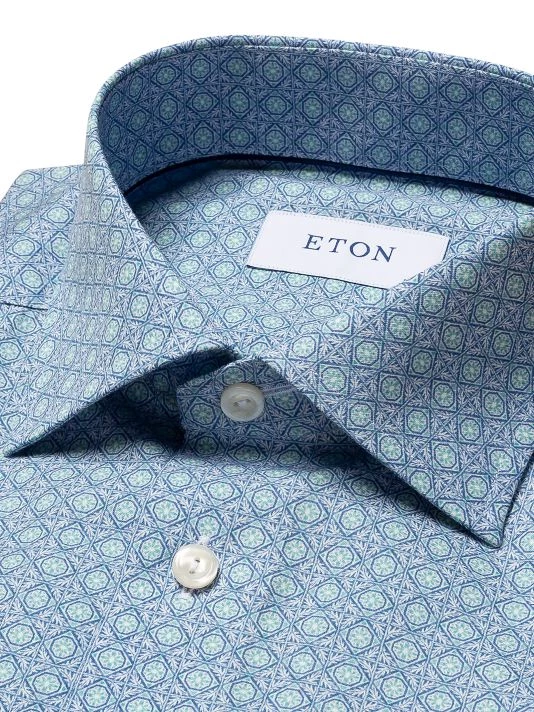 Eton Contemporary-Fit Medallion Dress Shirt For Men - Image 3