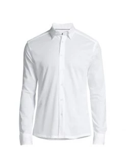 Eton Soft Casual Slim-Fit Pique Cotton Sport Shirt For Men