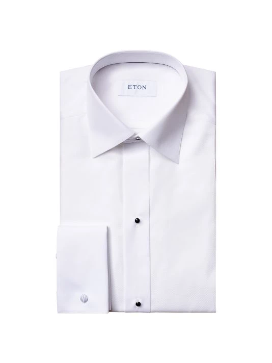 Eton Contemporary-Fit Piqué Bib Dress Shirt For Men