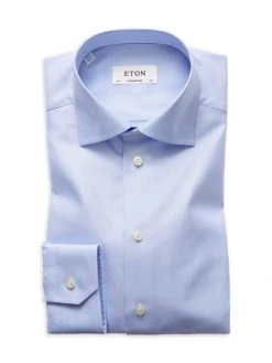 Eton Contemporary-Fit Diagonal Stripe Dress Shirt For Men