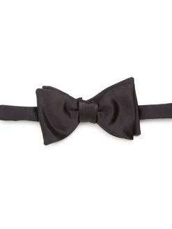 Eton Solid Silk Bow Tie For Men