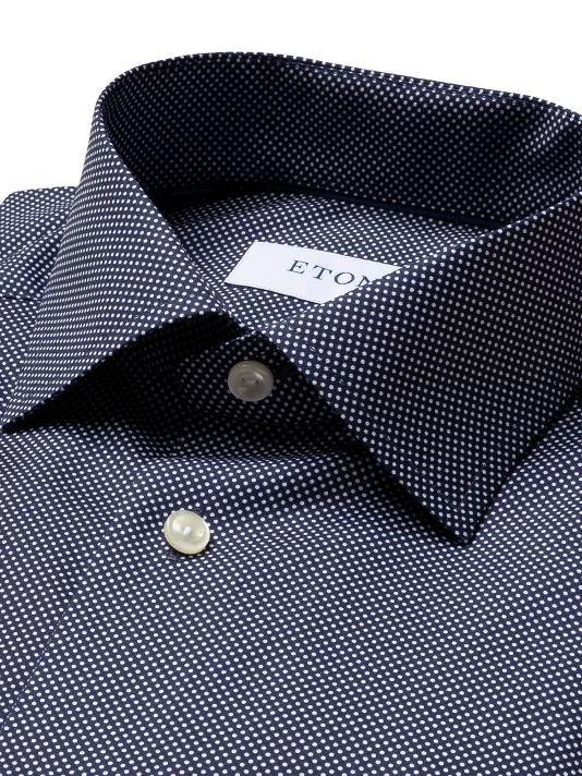 Eton Contemporary-Fit Signature Dots Dress Shirt For Men - Image 4