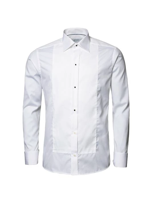 Eton Contemporary-Fit Piqué Bib Dress Shirt For Men - Image 6