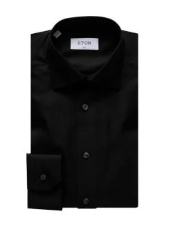 Eton Slim-Fit Diagonal Weave Dress Shirt For Men