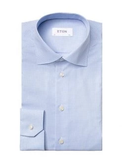 Eton Cotton Classic-Fit Long-Sleeve Dress Shirt For Men