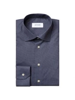 Eton Slim-Fit Signature Polka Dot Dress Shirt For Men