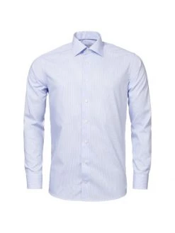 Eton Slim-Fit Fine Striped Dress Shirt For Men