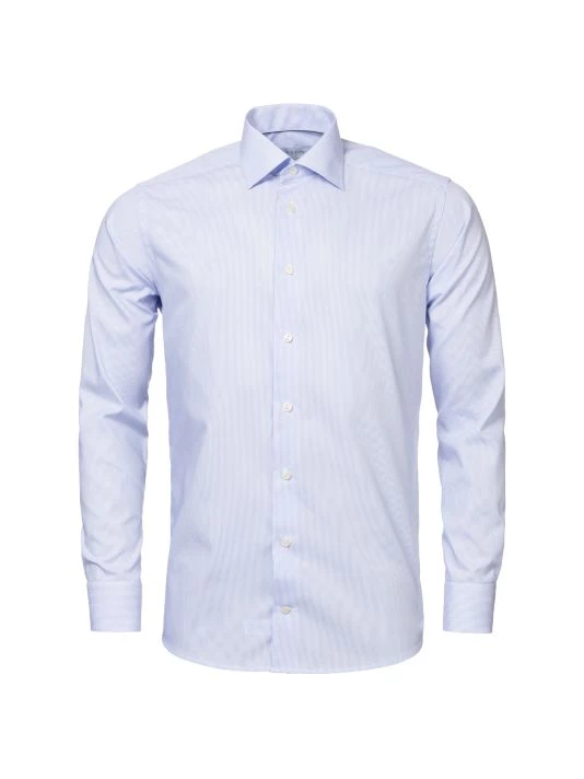 Eton Slim-Fit Fine Striped Dress Shirt For Men - Image 4